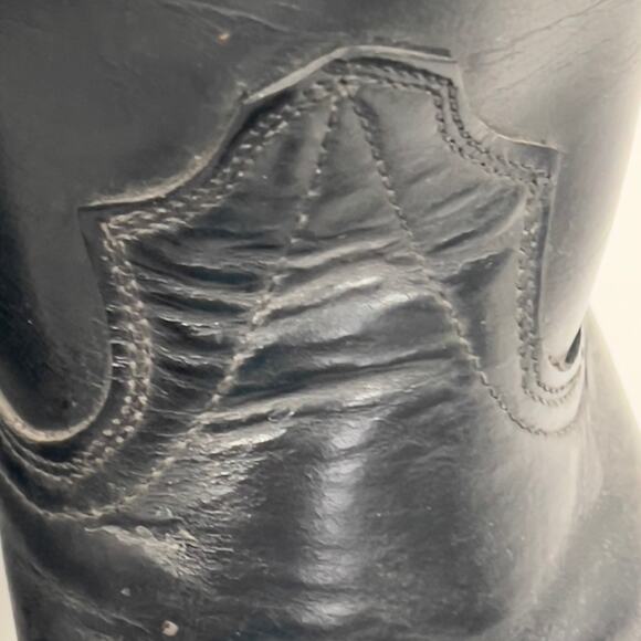 Vulcan Men's Size 9D Black Leather Western Boots Oil Resistant - Picture 13 of 16